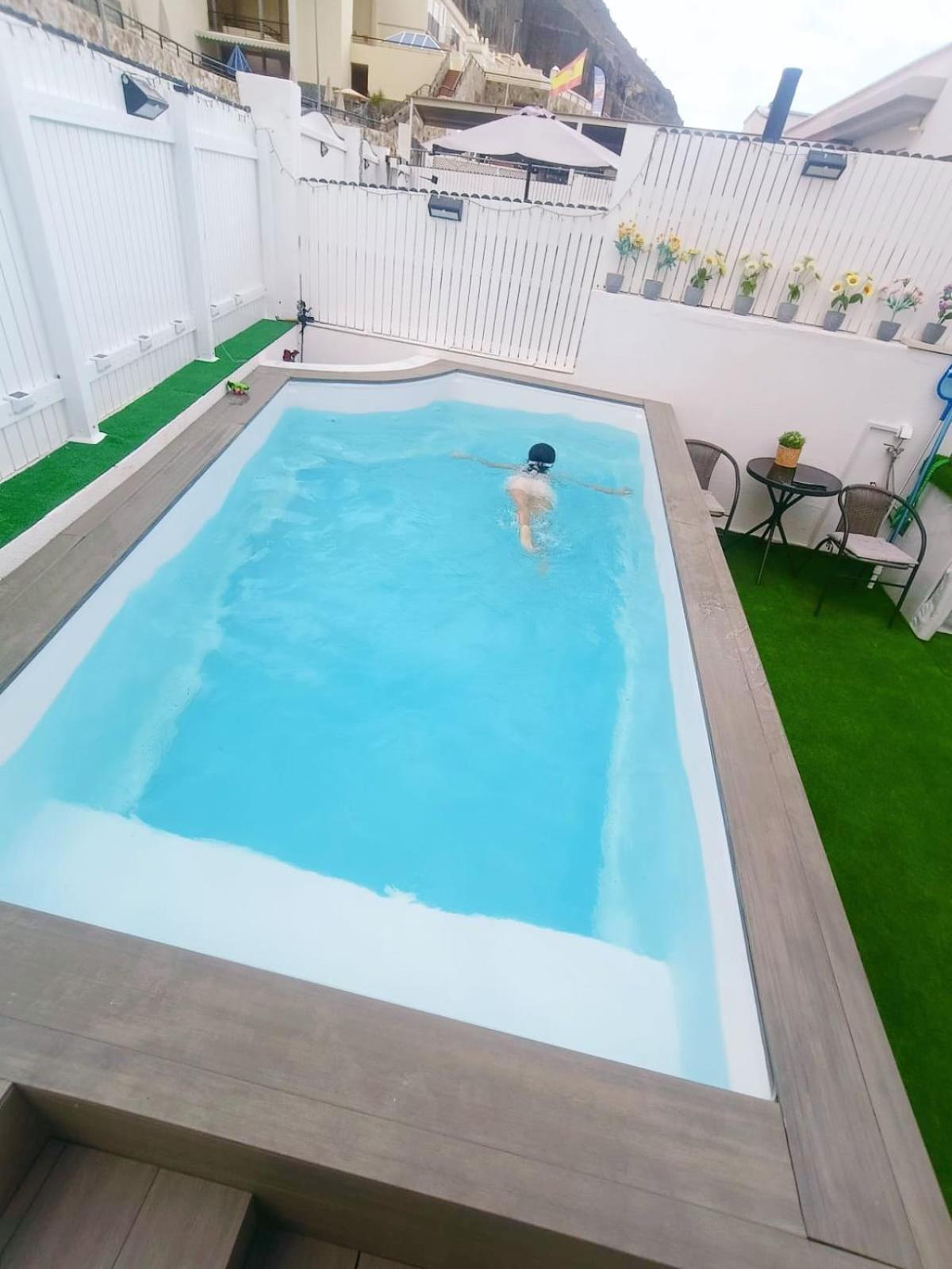 Big Villa Puerto Rico Streetfront With Private Saltwater Jacuzzi Pool, Bbq, Kitchen & 3 Terraces Near Shopping Center Puerto Rico (Gran Canaria) Exteriér fotografie